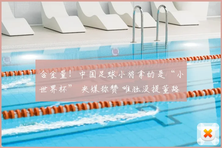 含金量！中国足球小将拿的是“小世界杯” 央媒称赞 唯独没提董路